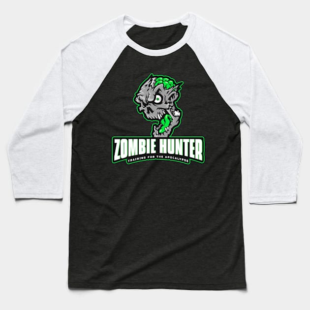 Zombie Hunter Baseball T-Shirt by ZombieTeesEtc